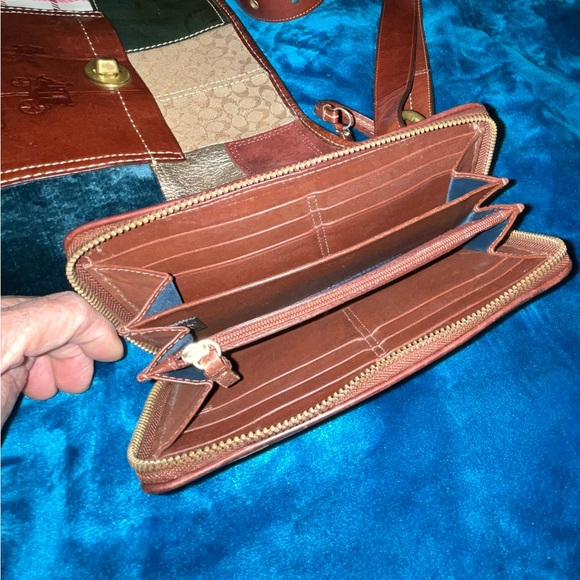 Coach Vintage Bleecker Patchwork Suede Leather Hobo Handbag & Matching Wallet - Picture 10 of 13